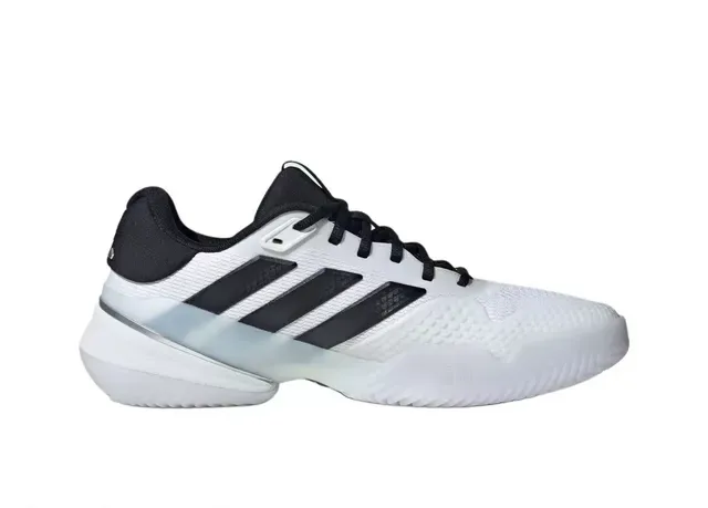 Adidas White Black Breathable Mesh Upper Three-Stripe Side Branding Sneakers 4