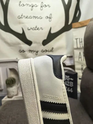 Adidas White Black Laceless Slip-On Three-Stripe Side Panel Lifestyle Sneakers 3