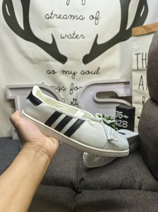 Adidas White Black Laceless Slip-On Three-Stripe Side Panel Lifestyle Sneakers 5
