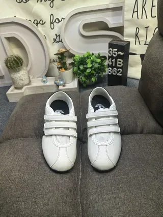 Adidas Blanc Noir Low-Top Fermeture Velcro Strap Sneakers Lifestyle 10