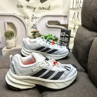 Adidas White Black Mesh Upper Three-Stripe Side Panel Lifestyle Sneakers