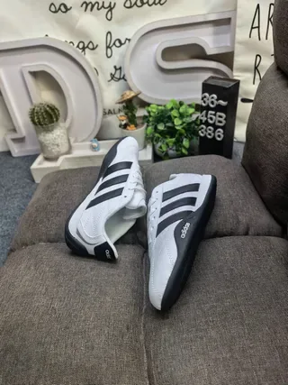 Adidas White Black Quilted Synthetic Upper Three Stripes Lifestyle Sneakers 6