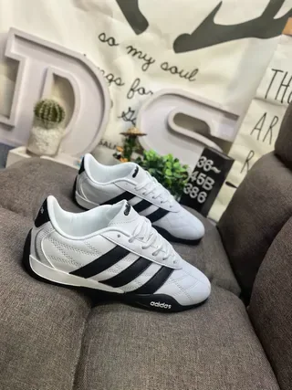 Adidas White Black Quilted Synthetic Upper Three Stripes Lifestyle Sneakers 9