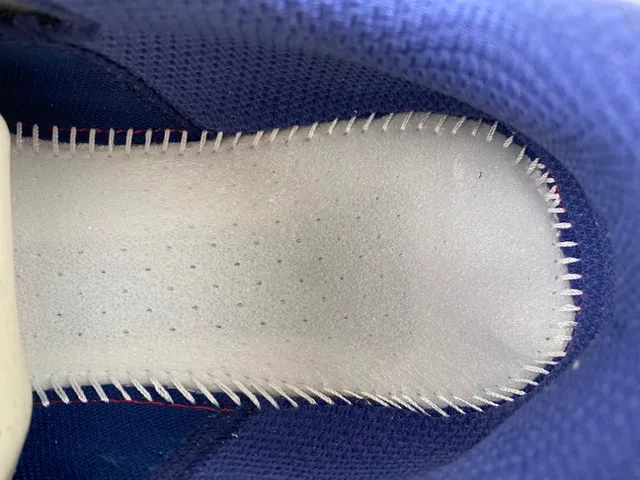 Adidas White Navy Sculpted Midsole Layered Nylon/synthetic Overlays Chunky Sneakers 8