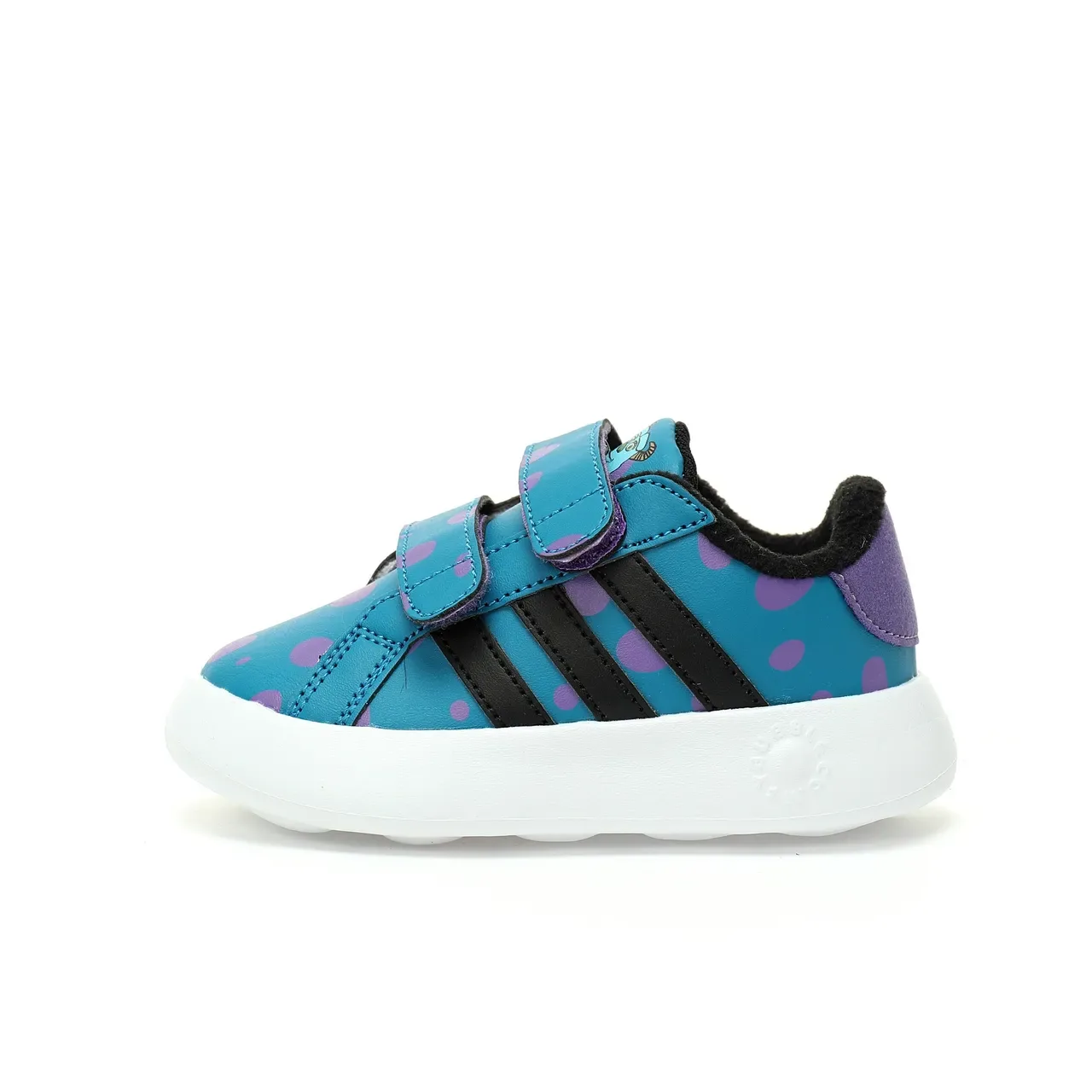 Adidas White Orange Velcro Strap Closure Three-Stripe Side Panel Lifestyle Sneakers 4