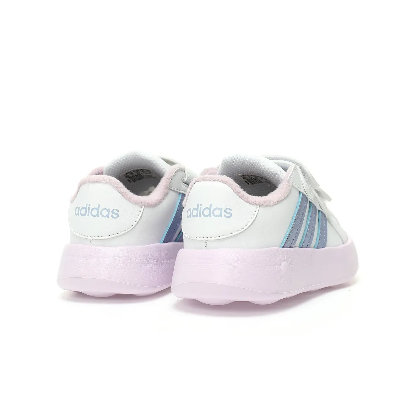 Adidas White Orange Velcro Strap Closure Three-Stripe Side Panel Lifestyle Sneakers 14