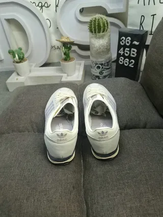 Adidas White Purple Low-Top Retro Runner Lifestyle Sneakers 8