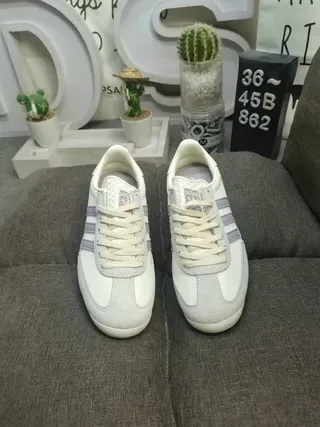 Adidas White Purple Low-Top Retro Runner Lifestyle Sneakers 10