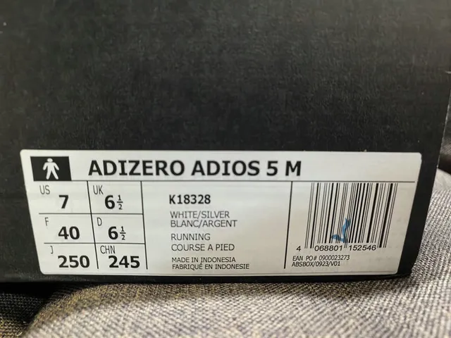 Adidas White Silver Low-Profile Racing Silhouette Perforated Engineered Mesh Upper Running Shoes 2