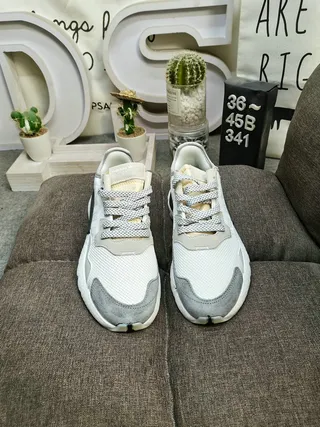 Adidas White Yellow Midsole Three-Stripe Side Panel Chunky Sneakers 20