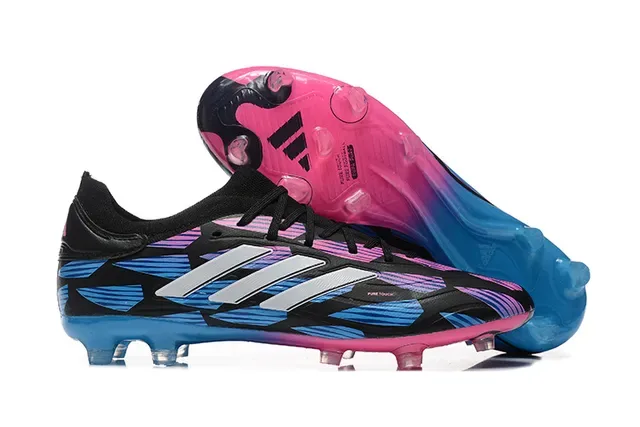 Adidas X Black Multicolor Low-Cut Speed Boot upper com impressão gradient para terreno firme Sapatos de futebol 1