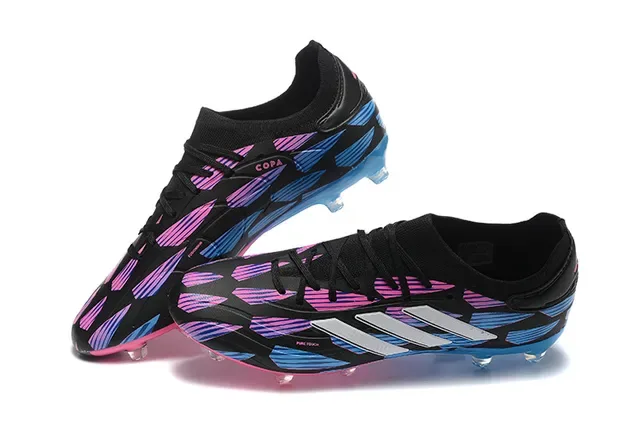 Adidas X Black Multicolor Low-Cut Speed Boot upper com impressão gradient para terreno firme Sapatos de futebol 3