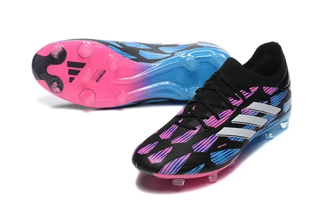 Adidas X Black Multicolor Low-Cut Speed Boot upper com impressão gradient para terreno firme Sapatos de futebol 7
