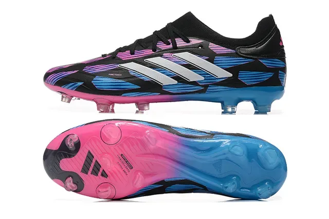 Adidas X Black Multicolor Low-Cut Speed Boot upper com impressão gradient para terreno firme Sapatos de futebol 9