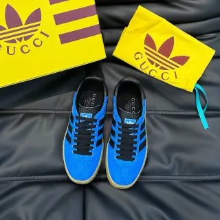 Adidas x Gucci Samba Blue and Black Lifestyle Sneakers