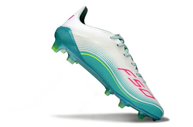Adidas X Speedflow Messi White Turquoise Pink Firm-Ground Soccer Shoes 2