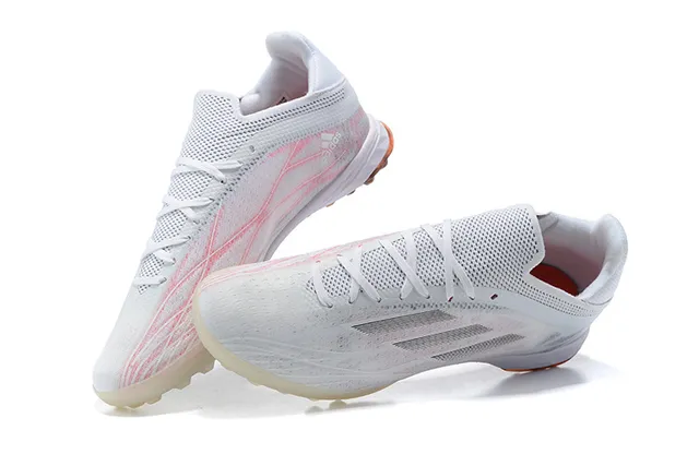 Adidas X Blanc et Orange Haut en Malla Engineered Silhouette de Coupe Basse Silhouette Turf Chaussures de Football 2