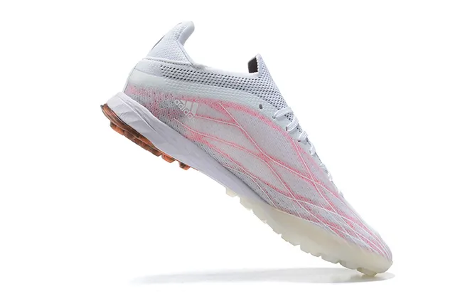 Adidas X Blanc et Orange Haut en Malla Engineered Silhouette de Coupe Basse Silhouette Turf Chaussures de Football 3