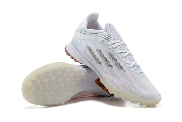Adidas X Blanc et Orange Haut en Malla Engineered Silhouette de Coupe Basse Silhouette Turf Chaussures de Football 6