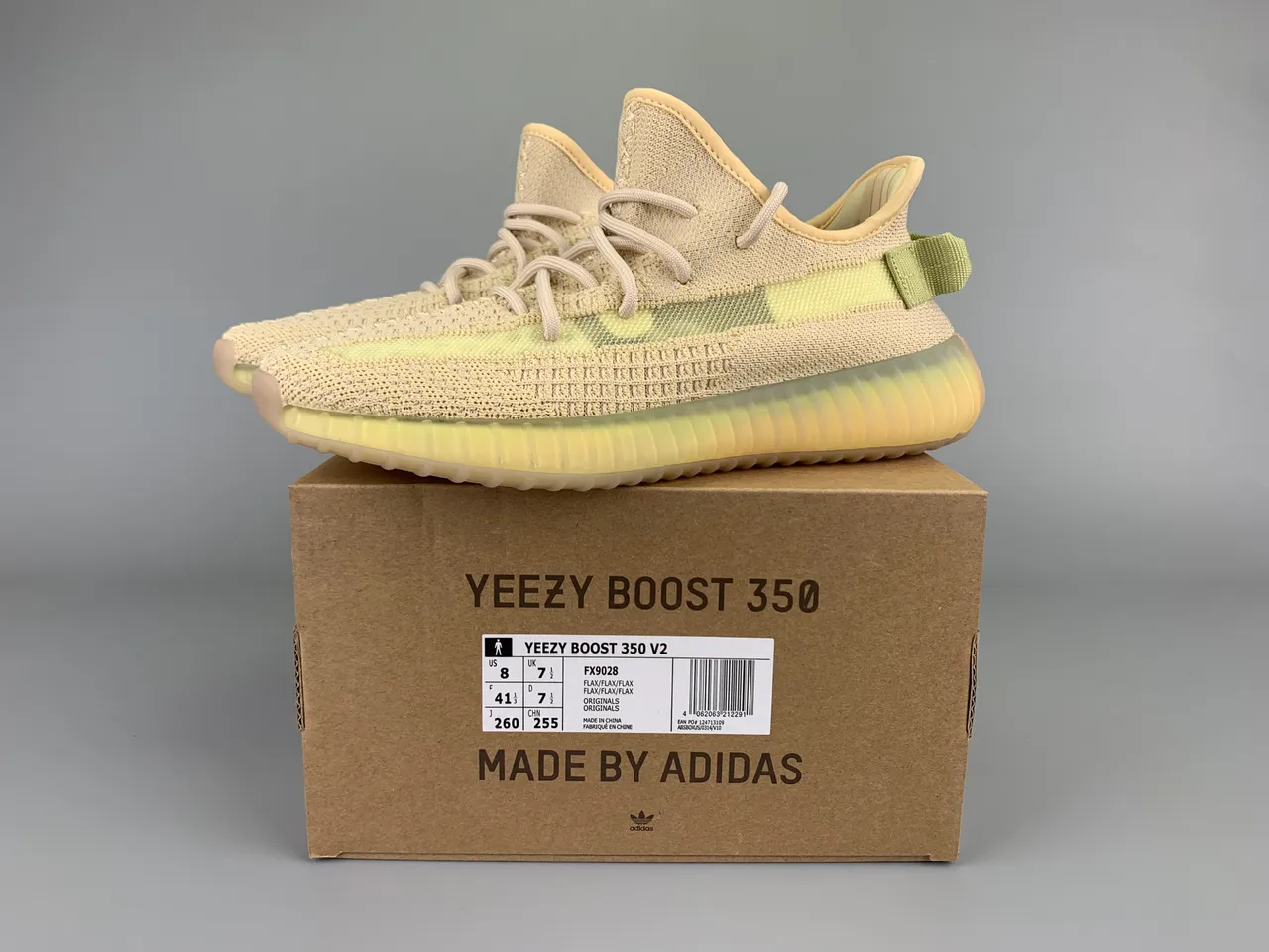 Adidas Yeezy Boost 350 Beige and Pale Yellow Lifestyle Sneakers 2