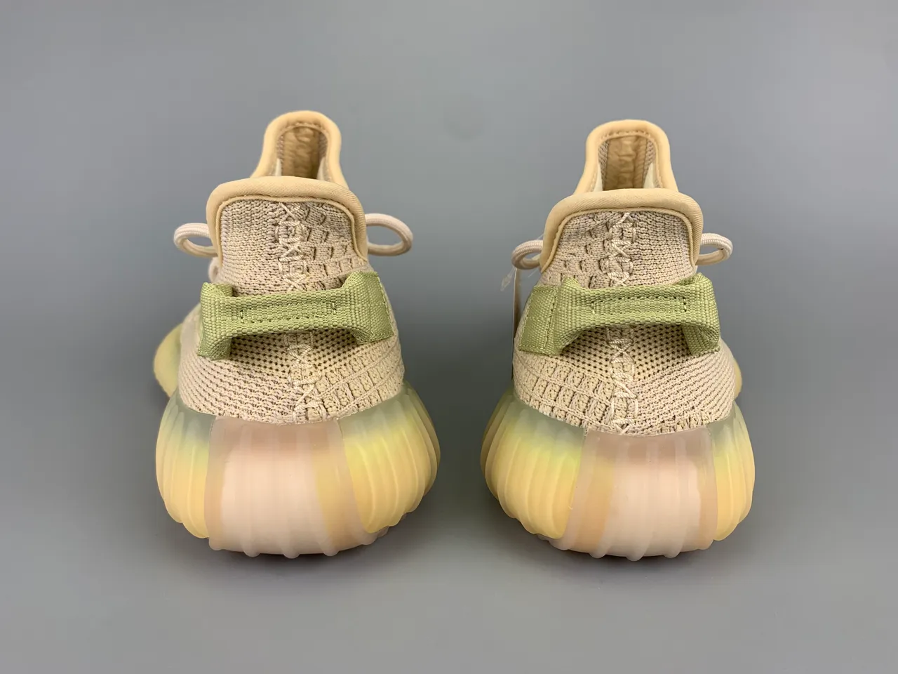 Adidas Yeezy Boost 350 Beige and Pale Yellow Lifestyle Sneakers 6