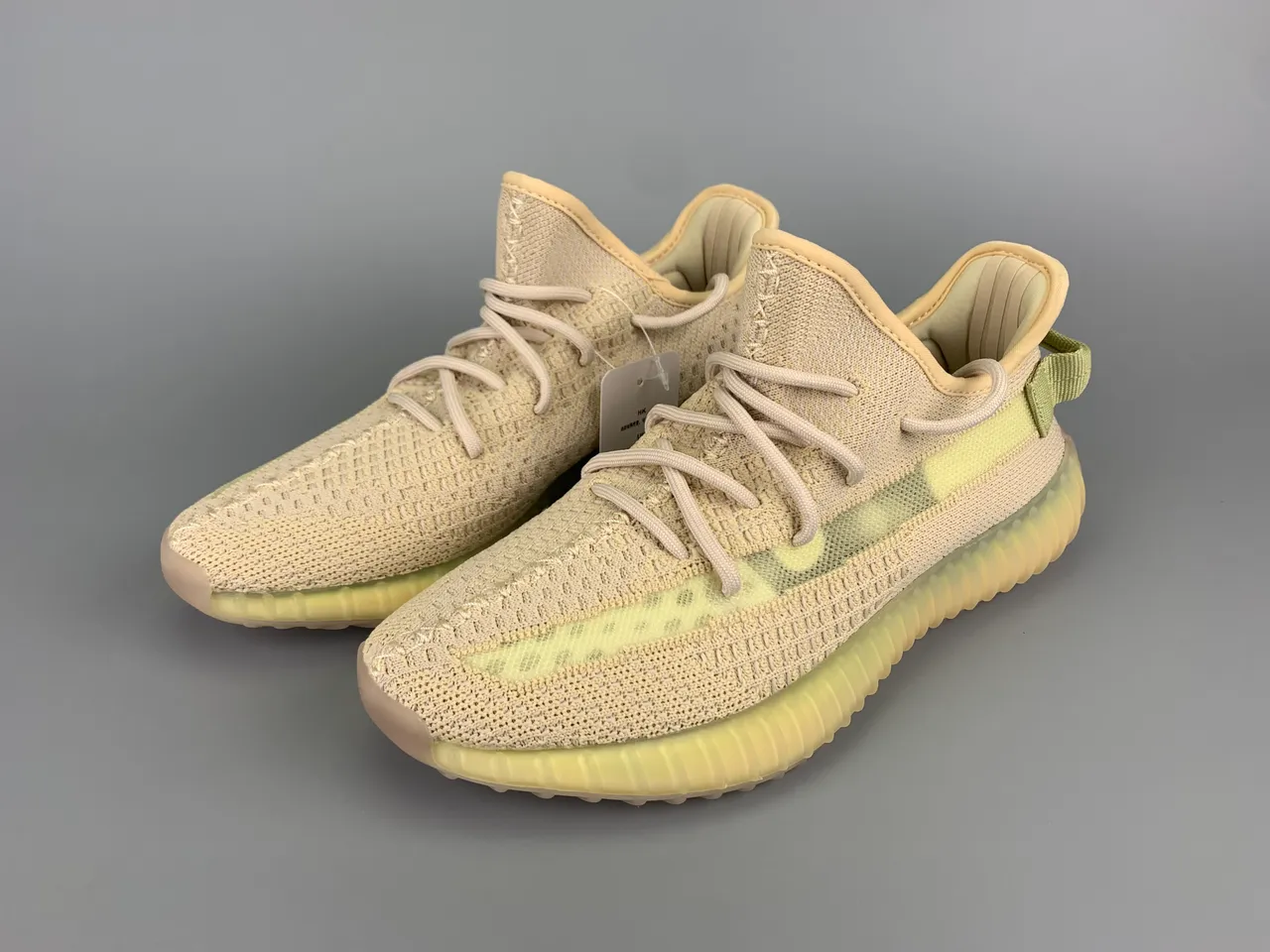 Adidas Yeezy Boost 350 Beige and Pale Yellow Lifestyle Sneakers 7