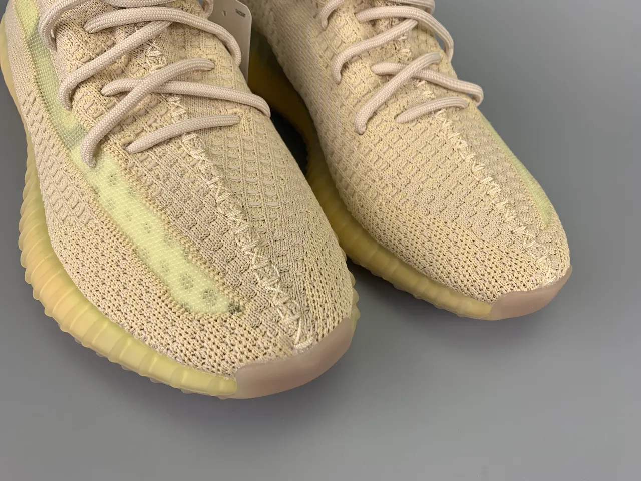 Adidas Yeezy Boost 350 Beige and Pale Yellow Lifestyle Sneakers 8