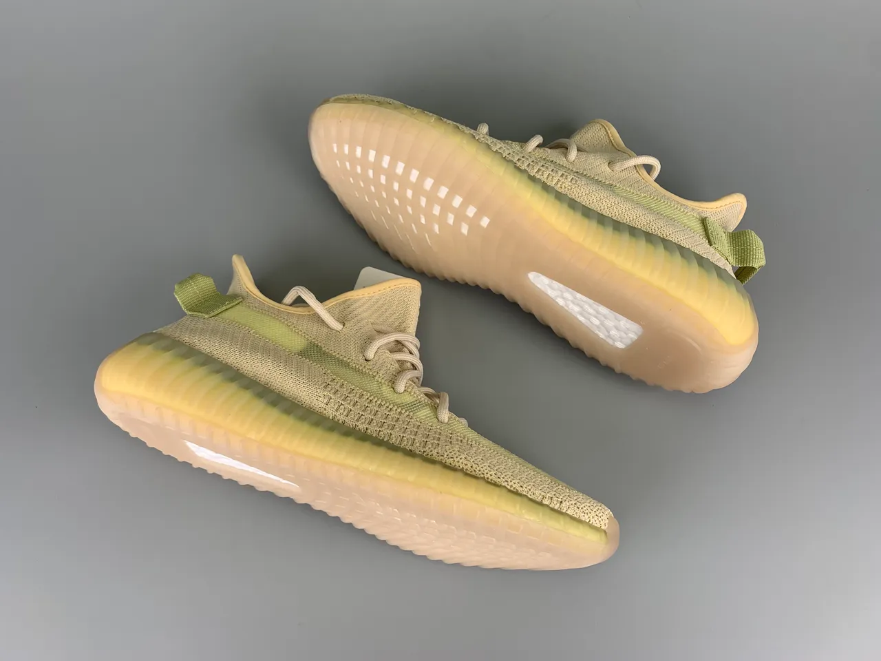 Adidas Yeezy Boost 350 Beige and Pale Yellow Lifestyle Sneakers 10