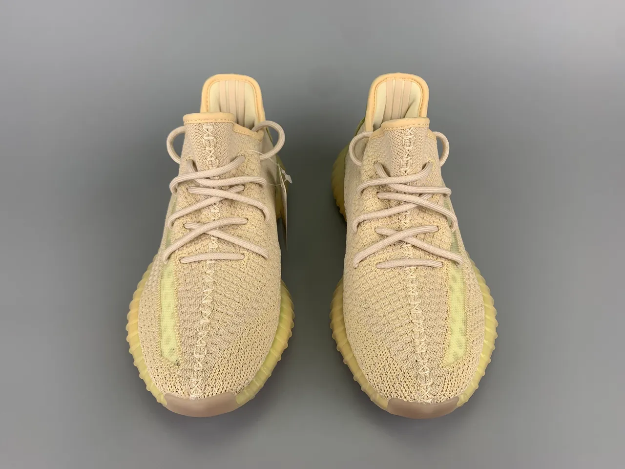 Adidas Yeezy Boost 350 Beige and Pale Yellow Lifestyle Sneakers 11