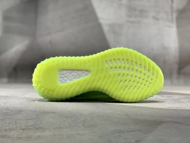 Adidas Yeezy Boost 350 V2 Neon Lime Green Lifestyle Sneakers 5