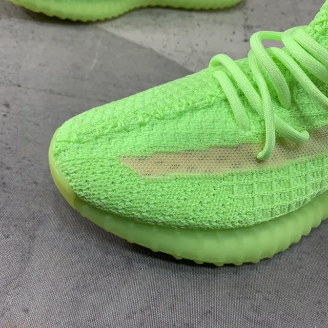 Adidas Yeezy Boost 350 V2 Neon Lime Green Lifestyle Sneakers 6