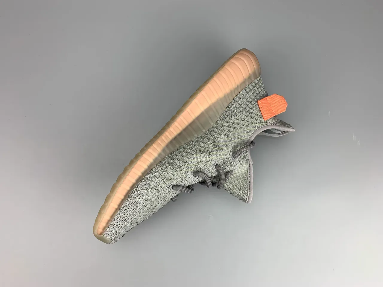 Adidas Yeezy Boost 350 V2 Sage Gray Orange Lifestyle Sneakers 6