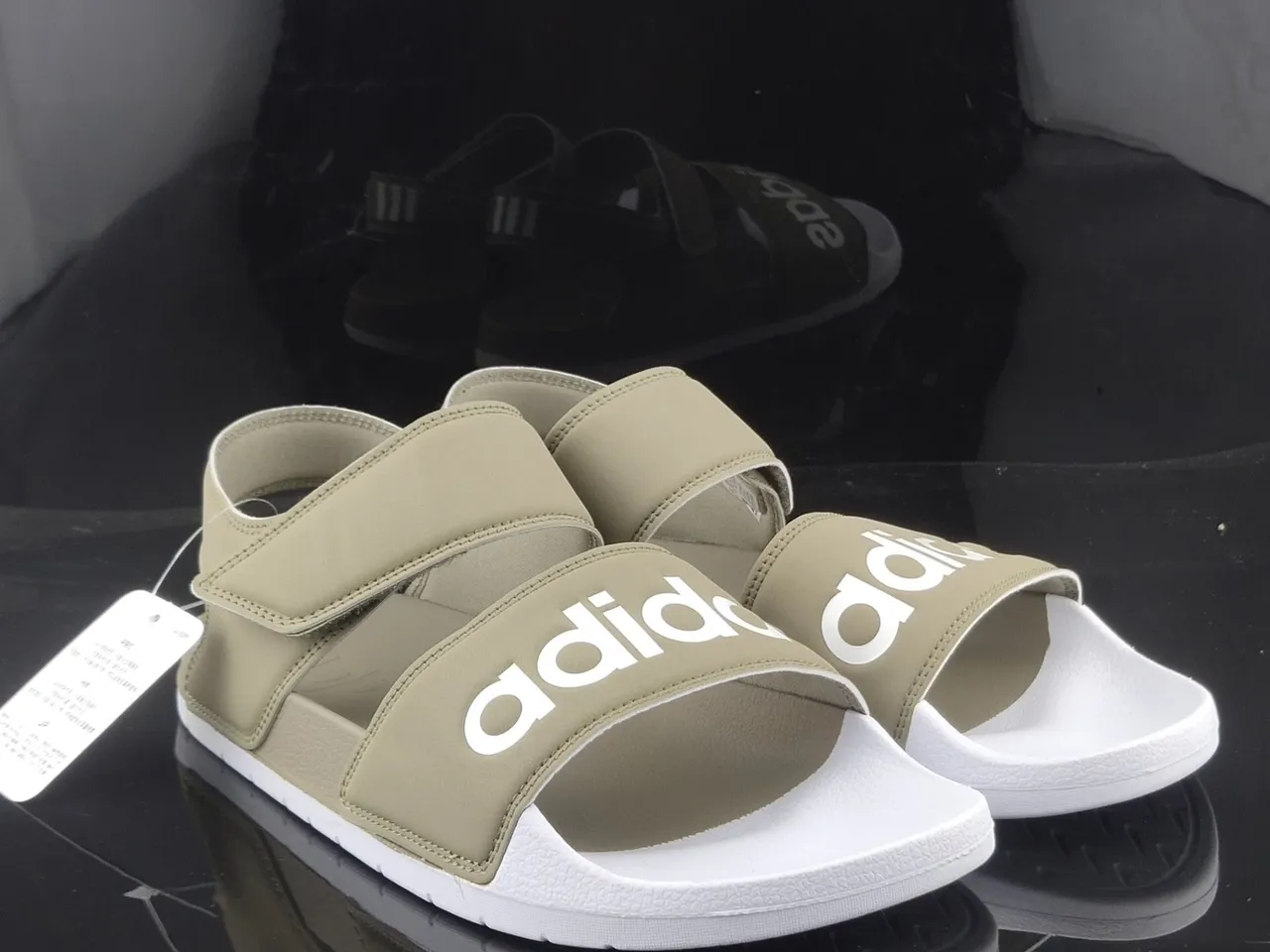 Adidas Yeezy Slide Sandales Décontractées Vert Militaire Blanc 5