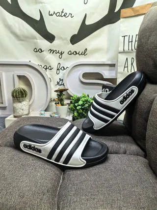 Adidas Yeezy Slide Black and White Slippers 6