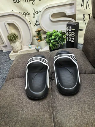 Adidas Yeezy Slide Black and White Slippers 8