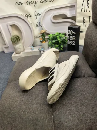 Adidas Yeezy Slide White Black Slippers 6