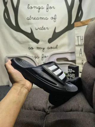Adidas Yeezy Slide White Black Slippers 15