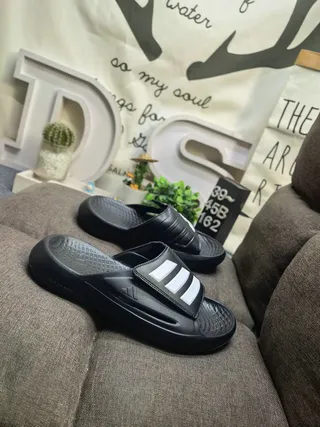 Adidas Yeezy Slide White Black Slippers 19