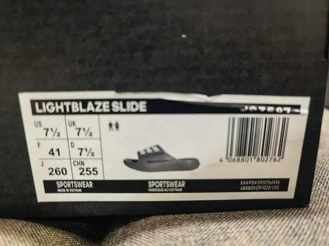 Adidas Yeezy Slide White Black Slippers 22