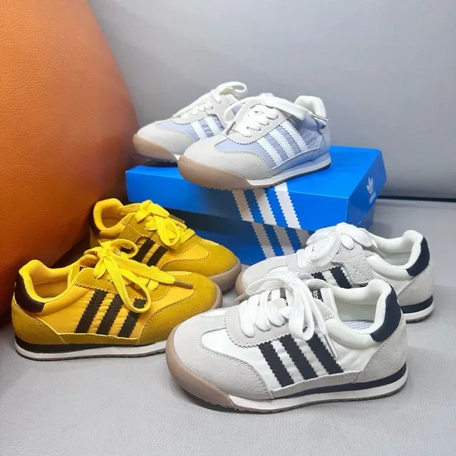 Adidas Yellow Black Retro Runner Suede Upper Lifestyle Sneakers 6