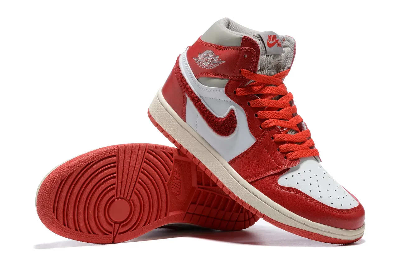 Air Jordan 1 High Chaussures de Basketball Rouge et Blanc 5