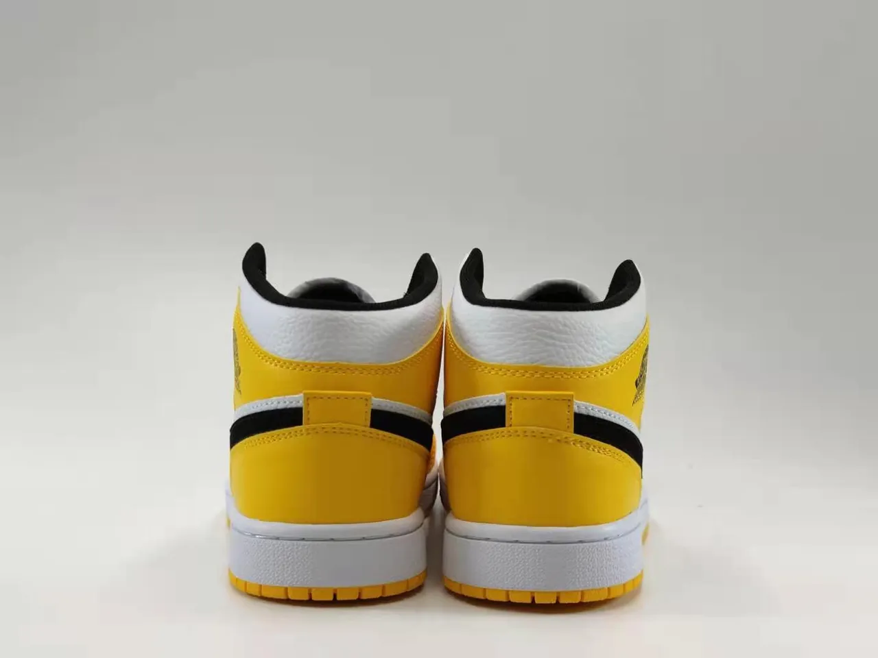 Air Jordan 1 High Yellow White Black Purple Basketball Shoes 5