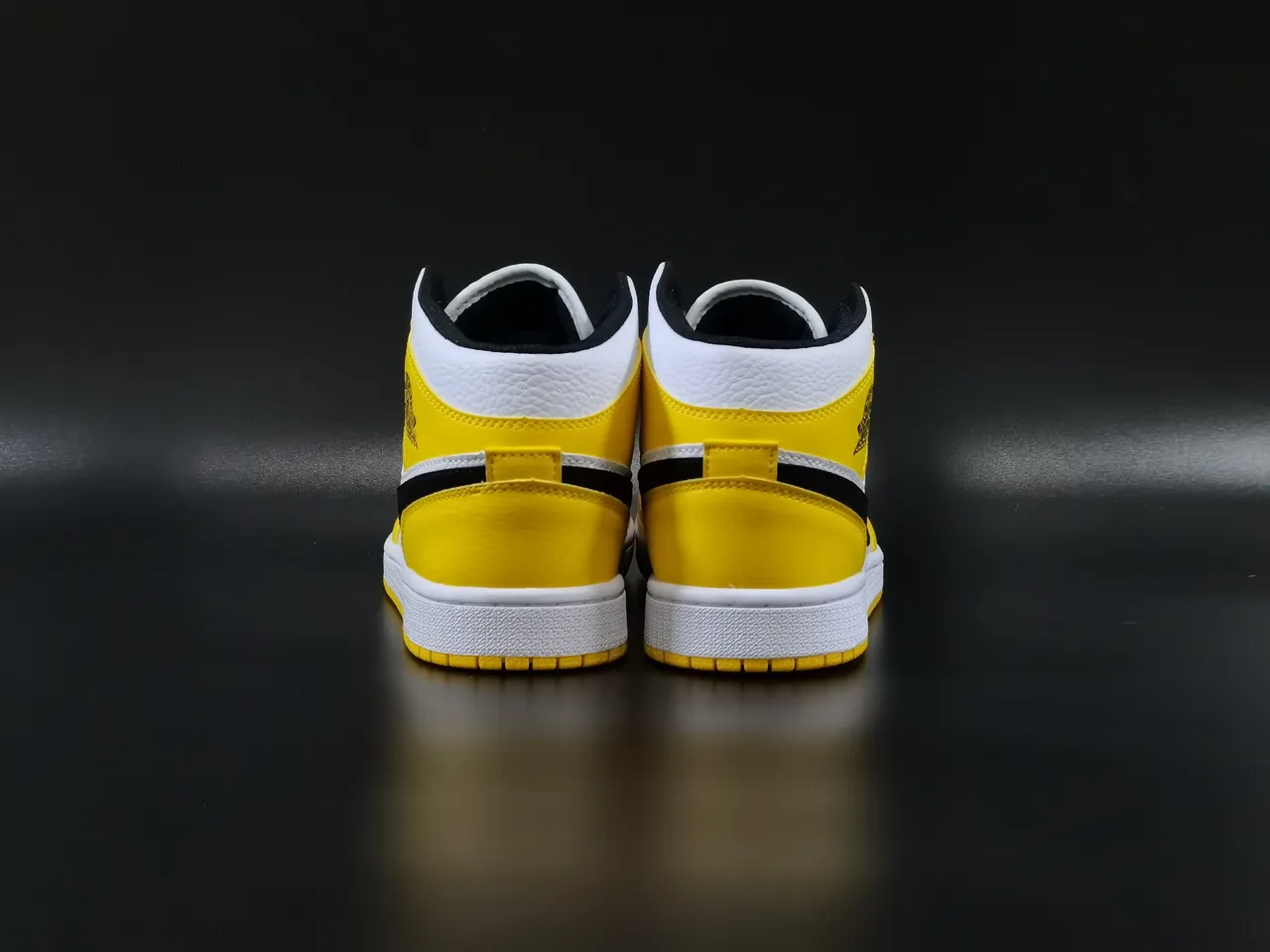Air Jordan 1 High Yellow White Black Purple Basketball Shoes 9