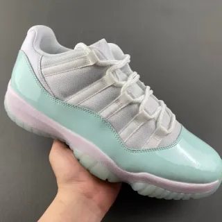 Air Jordan 11 Mint Green Patent Leather Basketball Shoes