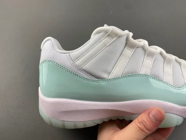 Air Jordan 11 Mint Green Patent Leather Basketball Shoes 3