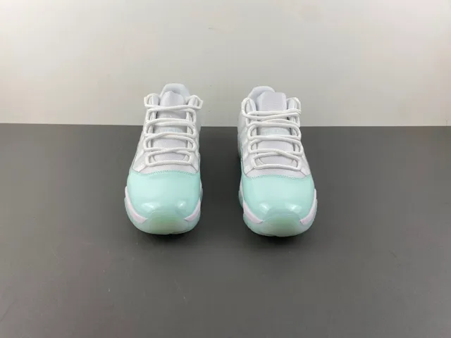 Air Jordan 11 Mint Green Patent Leather Basketball Shoes 12