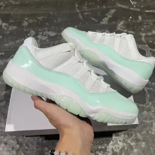 Air Jordan 11 Mint Green Patent Leather Basketball Shoes