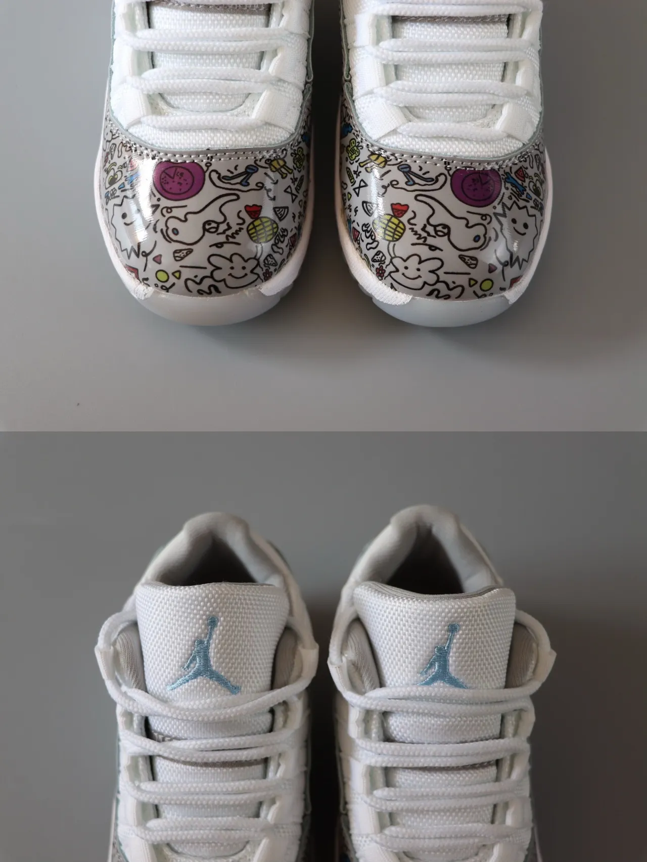 Chaussures de basketball Air Jordan 11 bleu marine et blanc 11