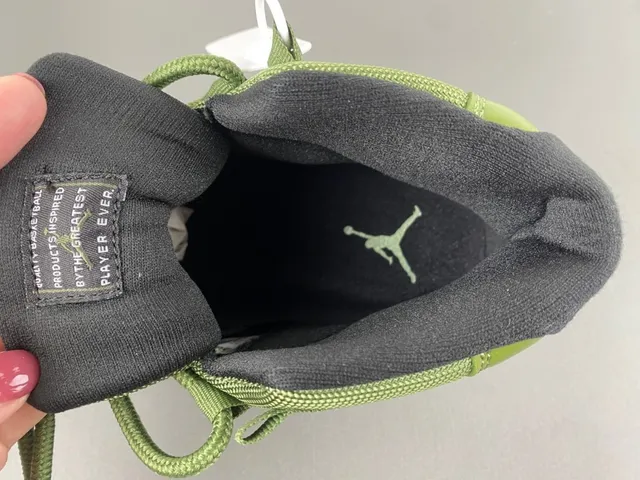 Air Jordan 11 Verde Oliva Piel Patentada Zapatillas de Baloncesto 6