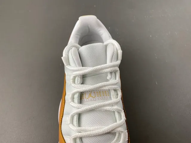Air Jordan 11 White Gold Patent Leather Basketball Shoes 6